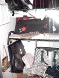 Black Fendi and Vintage Purses.