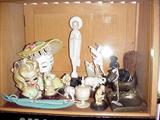 Vintage Head vases, Ivory, Bronze, Tiffany pen.