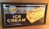 Chamberlin Ice Cream Mirror Sign - Vintage
 