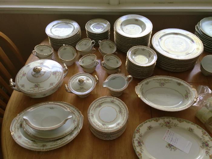 Noritake China 'Eire' Pattern Service Including Serving Pieces
 