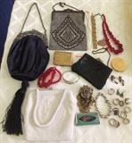 Sterling Silver Jewelry, Vintage and Antique Purses, Antique Mesh Purse, Vintage Compacts, 