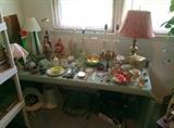 Lamos, Art Glass, Dresser Sets, Vintage Hankies, 