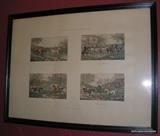 Alken Engravings by J Harris London 1850's Hunt Scene