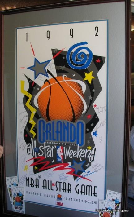 Allstar game 1992 signed by dignatories and more
