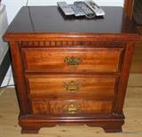 Two matching nightstands like this