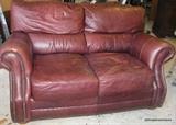 Leather Loveseat
