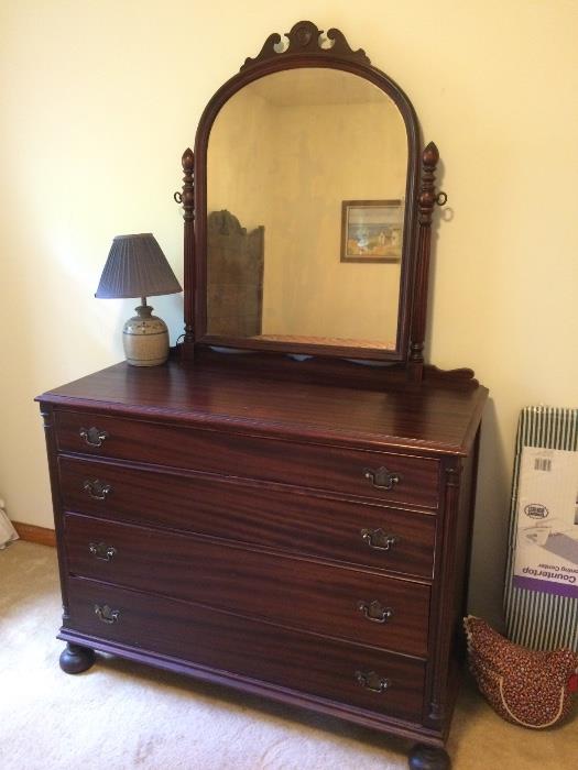Vintage dresser and mirror