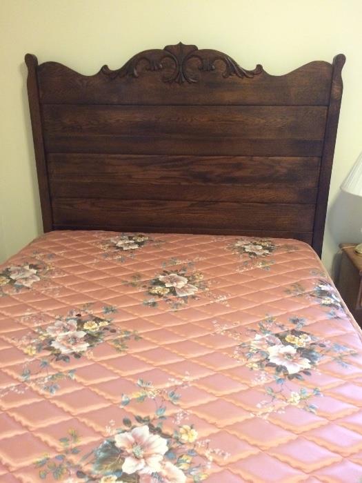 Antique bed and mattress
