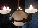 Antique figural Alabaster chandelier