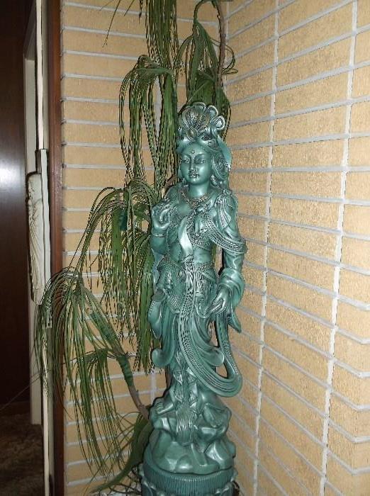 Large oriental lady statue