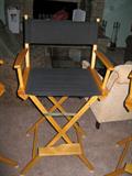 one of 4 taller directors chairs
