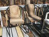 couple of patio chairs