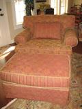 wonderful consignment club chair with ottoman