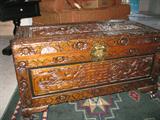 very sweet ornate trunk from Korea
