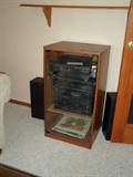 stereo & cabinet