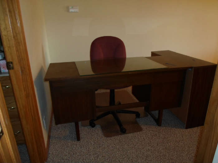 walnut desk & chair