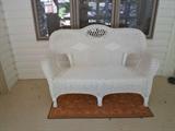 wicker loveseat