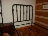 headboard of brass bed