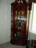 corner curio cabinet