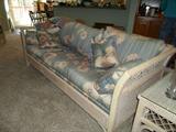 sofa for the Henry Link wicker set, nice set w/original fabic, no rips in wicker