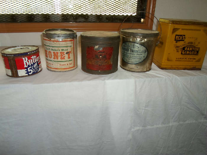 some of the old tins