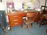 vintage oak desk