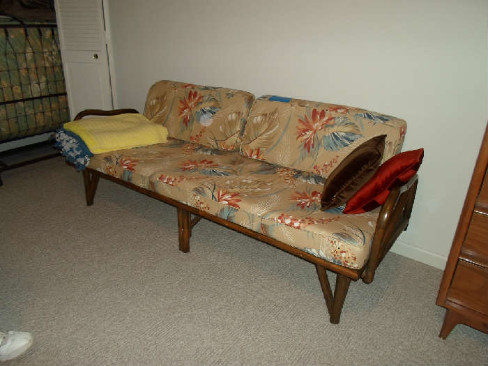 vintage rattan sofa
