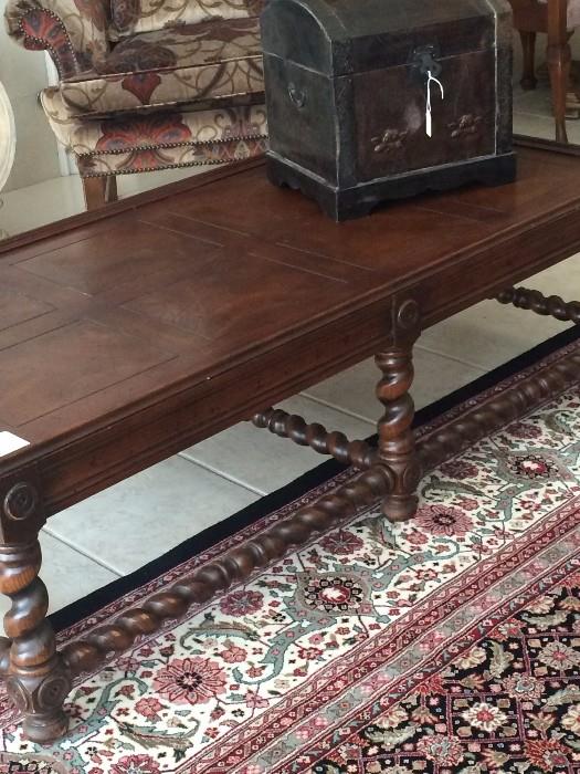            Fabulous barley twist coffee table