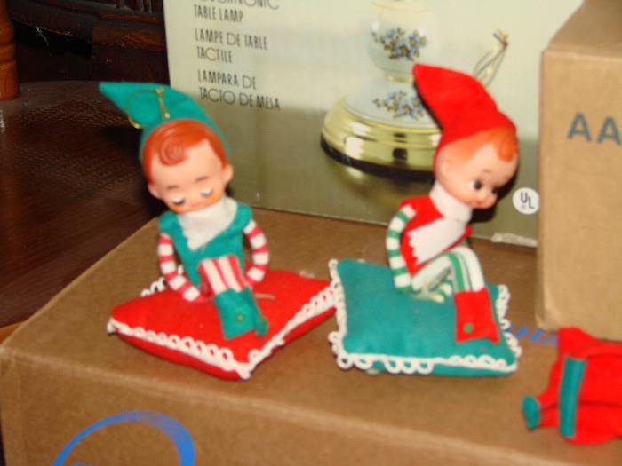 Antique Pixie Christmas toys