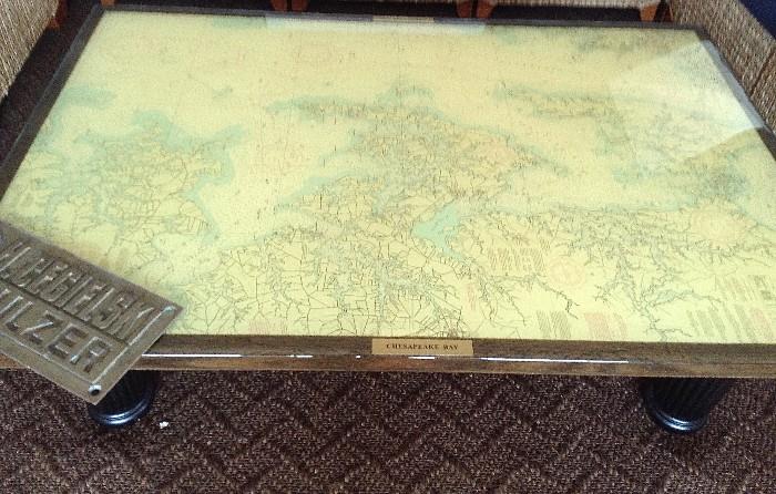 MAP COFFEE TABLE