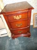 Vintage Mahogany 3 Drawer Chest, Side or Occasional Table