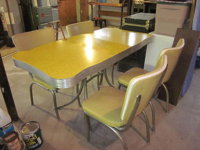 Vintage kitchen set with four chairs