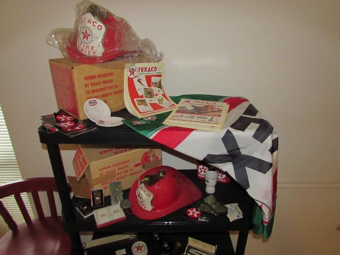 Texaco fire hats, zippos, key chains, flags and more from Texaco