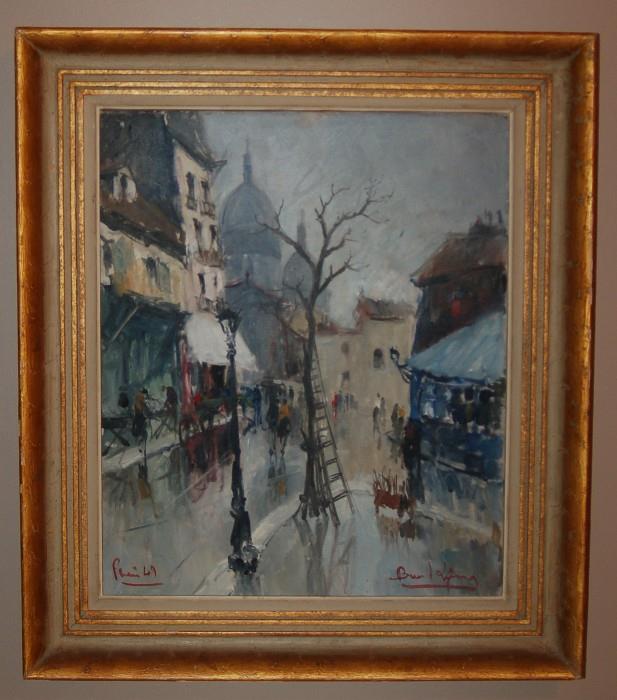 Original Oil Painting Paris France