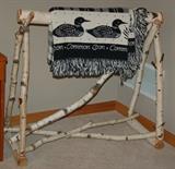 Birch Quilt Rack Blanket Stand