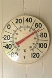 Vintage Sunbeam outdoor thermometer