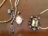 Vintage pearls and pendants