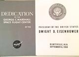 Marshall Space Flight Center dedication booklet, perfectly preserved