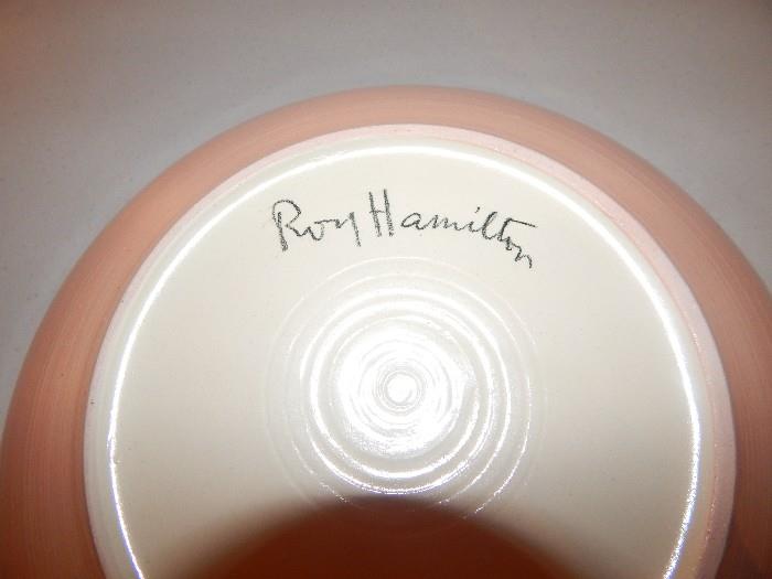 Signed Roy Hamilton Bowl