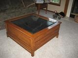 Square Oak Coffee Table with Center Display (Bob Timberlake for Lexington Furniture Co.)