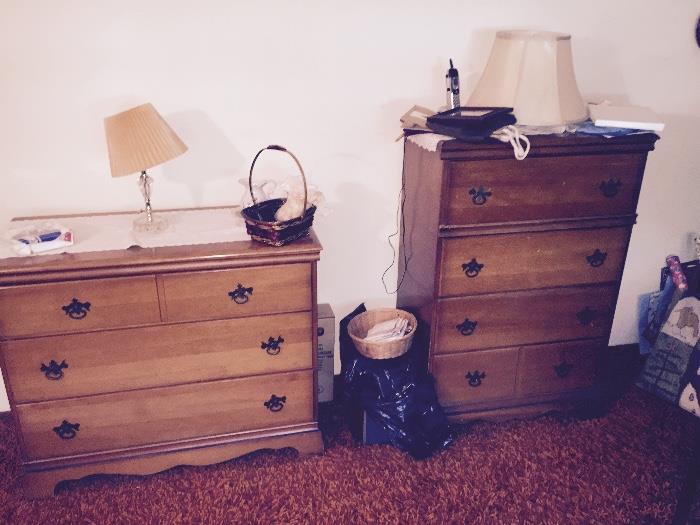 Sumpter (SC) Furniture Company Dressers and Chest of Drawers Lower end but 50 years old and decent quality in excellent condition and marked