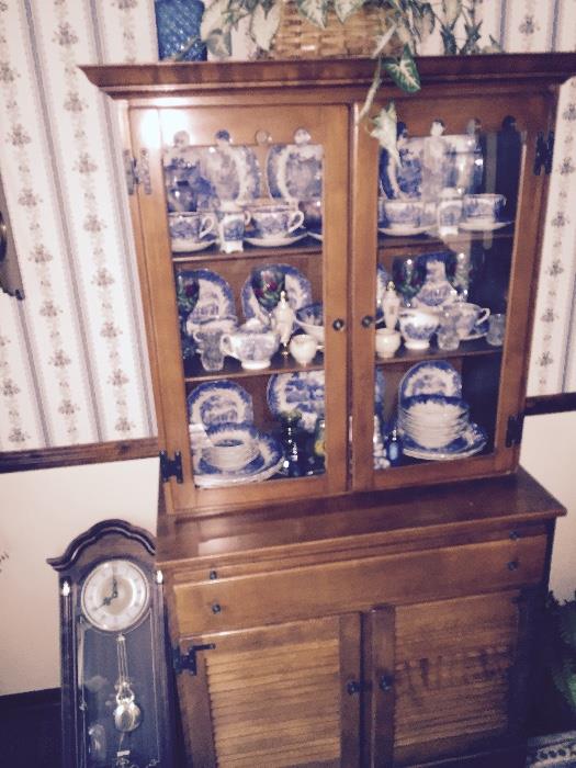 Delft, just a sampling, there is a lot  plus the cabinet is for sale and there is a lot of other Delft throughout the hose, some very vintage