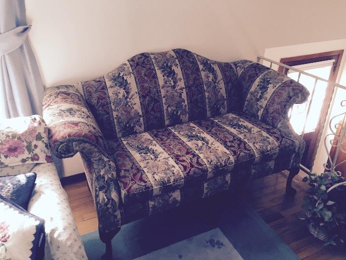 2 of 2 Queen Ann Sofas, this is the smaller and in perfect condition