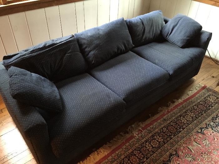 7 foot Blue Couch in excellent condition, recently purchased