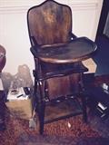 1940 combo High Chair and Baby Potty