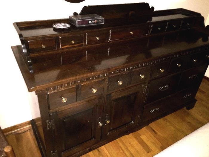 One of the Bedroom set pieces, Photo makes it appear darker than it is.  