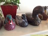 Carved wood Duck Collection