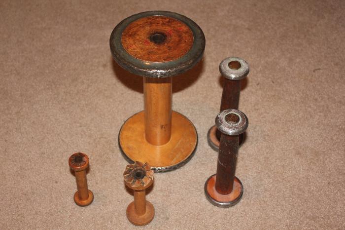 wooden spools