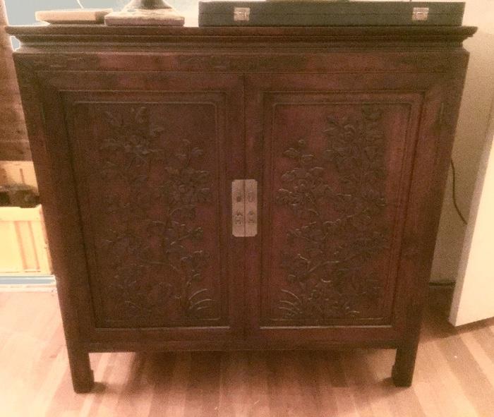 Chinese carved cabinet