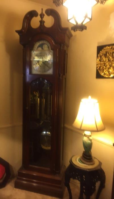 Sligh mahogany grandfather clock